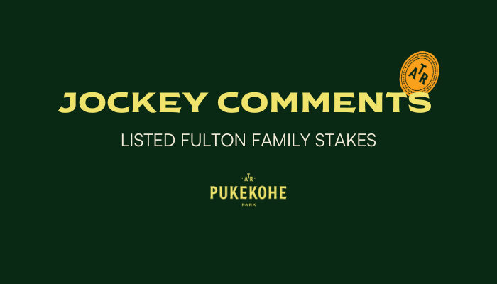 Jockey Comments | Listed Fulton Family Stakes